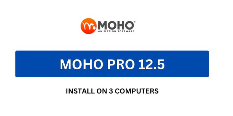 $99.99 Moho Animation Software Pro 12.5 Install for 3 Computers